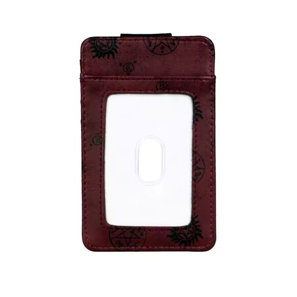 Supernatural Slim Wallet Card Holder with Gold Aquarian Star - Picture 4 of 6